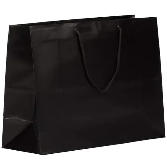 JAM Paper X-Large Black Matte Gift Bags, 100ct. {1}