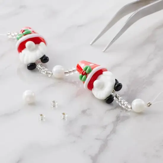 Christmas Gnome Lampwork Glass Bead Mix by Bead Landing&trade; {3}