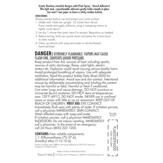 iCraft&reg; Pixie Spray&trade; Stencil Adhesive, 3.8oz. {6}