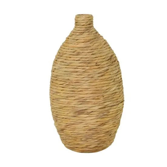 Brown Seagrass Bohemian Vase, 12" x 12" x 22" {3}