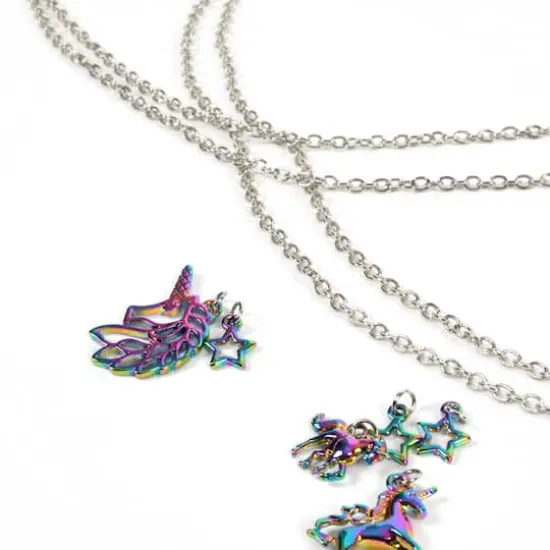 Oil Slick Unicorn Charm Set by Bead Landing&trade; {7}