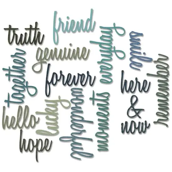 Sizzix&reg; Thinlits&reg; Friendship Script Words Die Set by Tim Holtz&reg; {3}