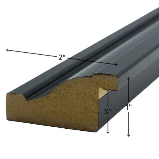 Craig Frames Upscale Satin Black Picture Frame with Mat {3}