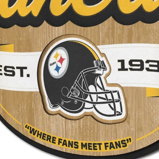 NFL Fan Cave Sign Pittsburgh Steelers {5}