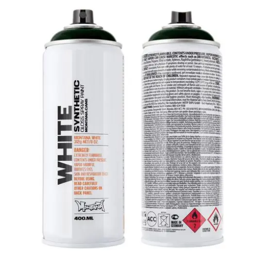 Montana&trade; Cans WHITE Spray Paint 6080 Greenblack {1}