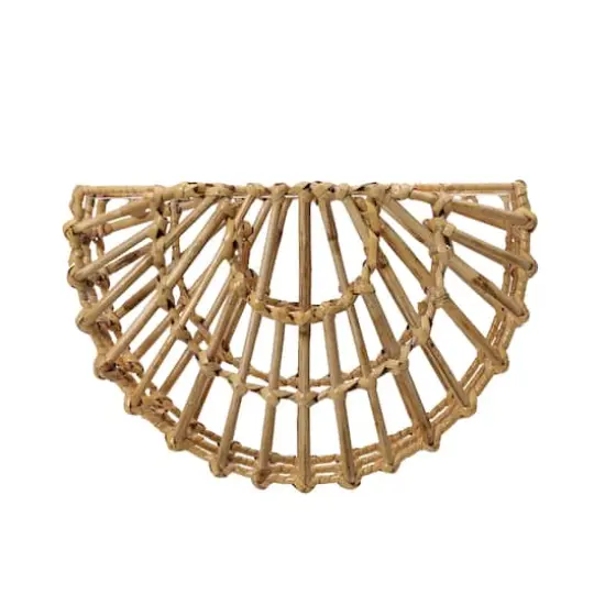 Hello Honey&reg; Natural Mesa Woven Cane Wall Pocket {1}