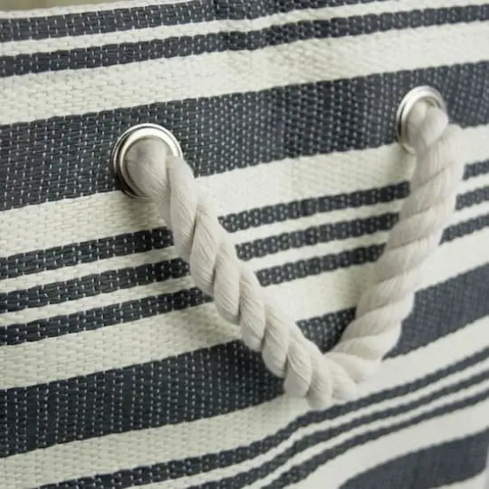 DII&reg; Large Rectangle Stripes Paper Bin Olive Green {7}