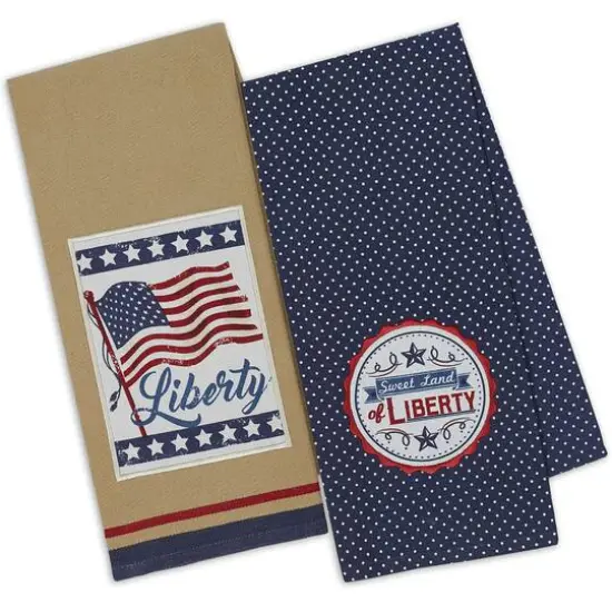 DII&reg; Vintage Dishtowel Set, 18x28 inch, 4 Piece {1}