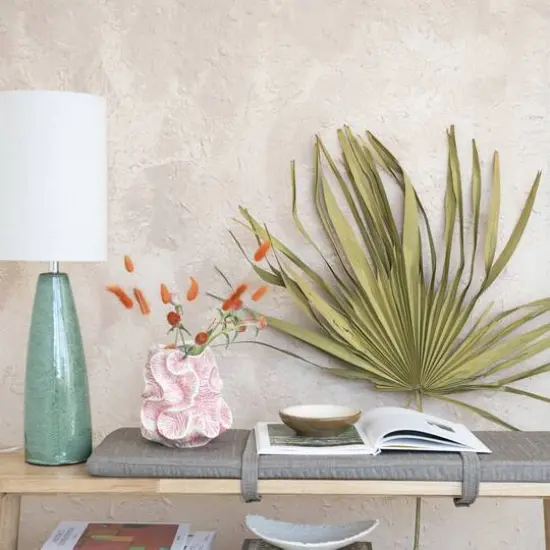 Hello Honey&reg; 27.5" Green Reactive Glaze Ceramic Table Lamp with Linen Shade {6}