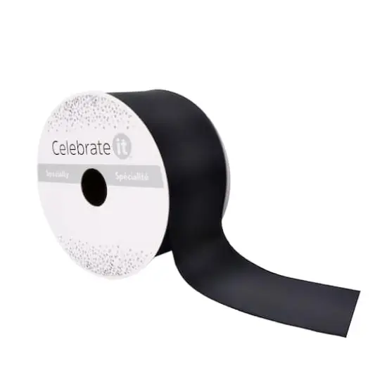 2" x 10yd. Satin Wired Ribbon by Celebrate It&reg; Specialty {1}