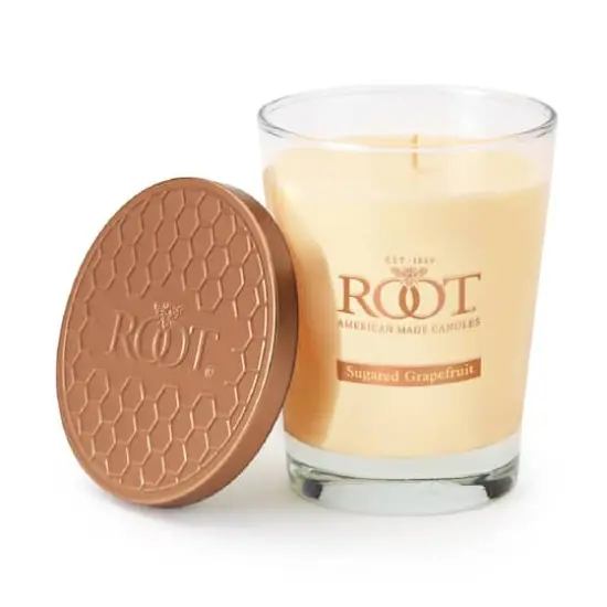 Root Candles 10.5oz. Large Scented Honeycomb Veriglass Jar Candle Sugared Grapefruit {1}