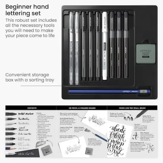 Arteza&reg; 12-Piece Beginner Hand Lettering Set {4}