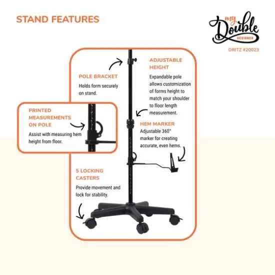 Dritz&reg; My Double Designer Full Figure Dress Form with Adjustable Tri-Pod Stand {8}