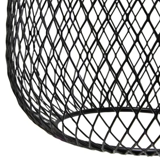 Lalia Home 19" Industrial Mesh Desk Lamp Black {8}