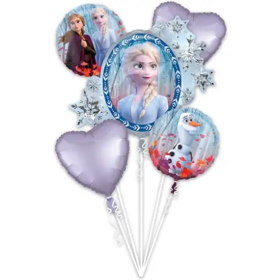 Frozen 2 5-Piece Foil Balloon Bouquet {1}