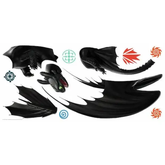 RoomMates How To Train Your Dragon Toothless Peel & Stick Wall Decals {3}