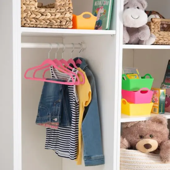 Laura Ashley Kids Velvet Hangers, 25ct. Pink {5}