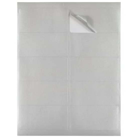 JAM Paper Standard Address Labels, 120ct. Silver Metallic {5}