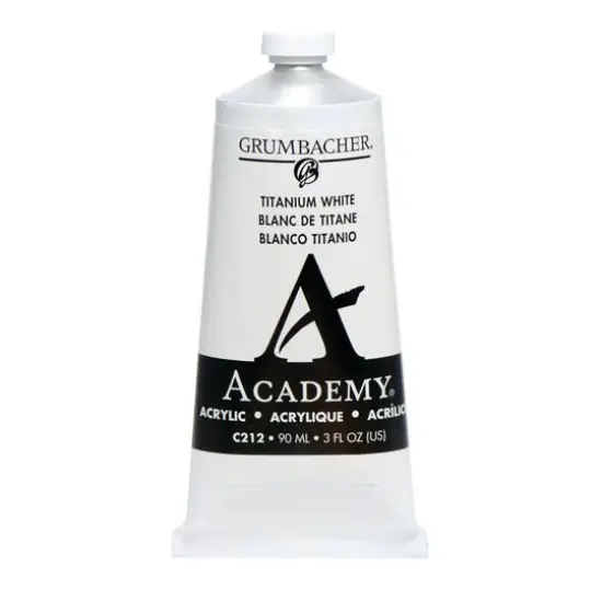 Grumbacher&reg; Academy&reg; Acrylic Paint, 3oz. C212 Titanium White {1}