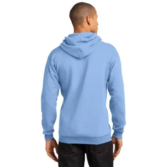 Port & Company&reg; Brights Core Fleece Pullover Hooded Sweatshirt Light Blue {6}