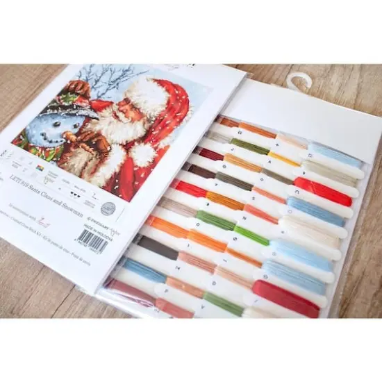 Letistitch Santa Claus And Snowman Counted Cross Stitch Kit {4}