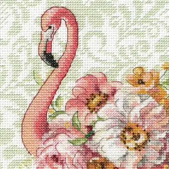 Dimensions&reg; Floral Flamingo Counted Cross Stitch Kit {4}