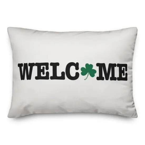 Welcome Pillow 14" x 20" Throw Pillow {1}