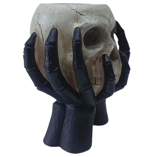 7.5" Hands & Skull Candle Holder by Ashland&reg; {3}