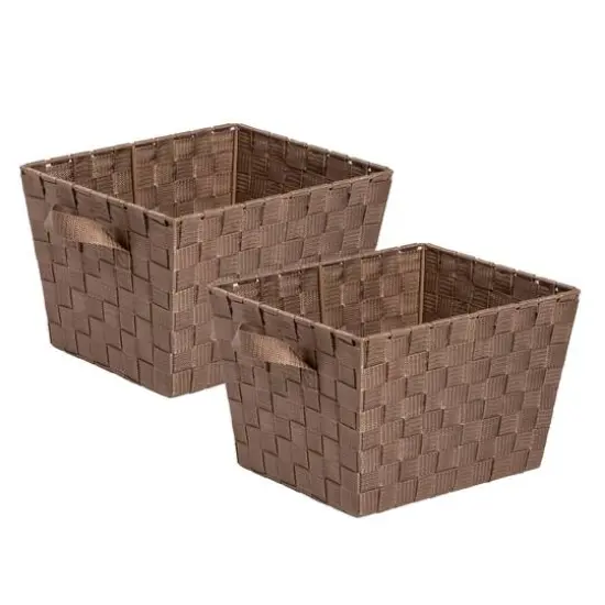Honey Can Do Woven Bins, 2ct. Latte {1}