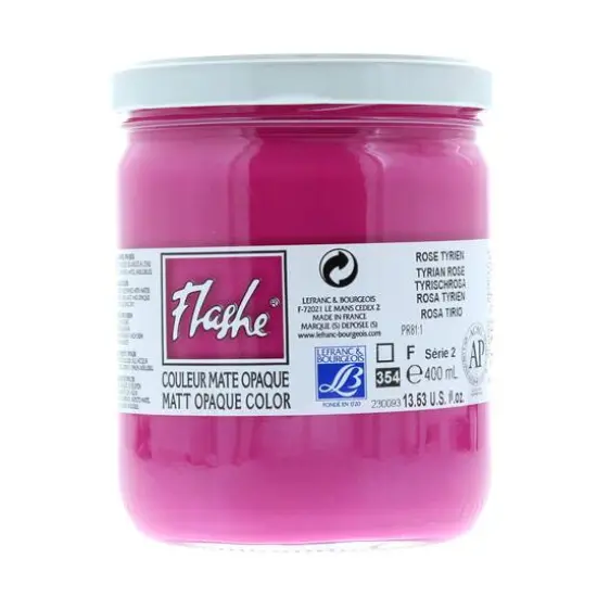 Lefranc & Bourgeois Flashe® Matte Artist's Color, 400mL Tyrian Rose {1}