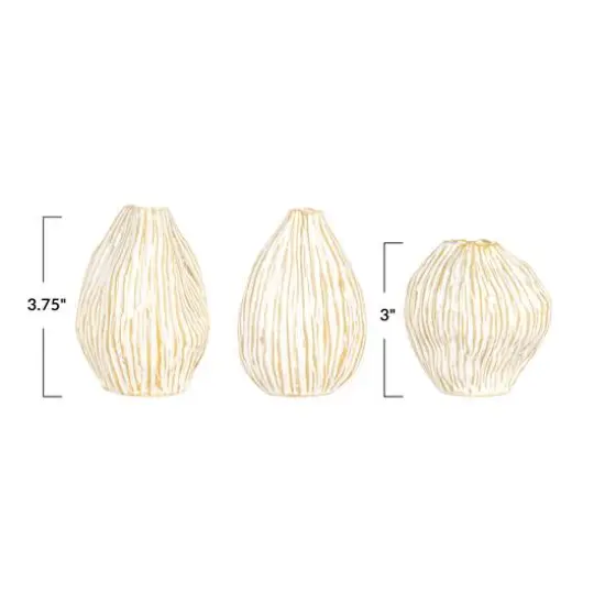 Hello Honey&reg; Whispering White Pleated Vase Set {11}