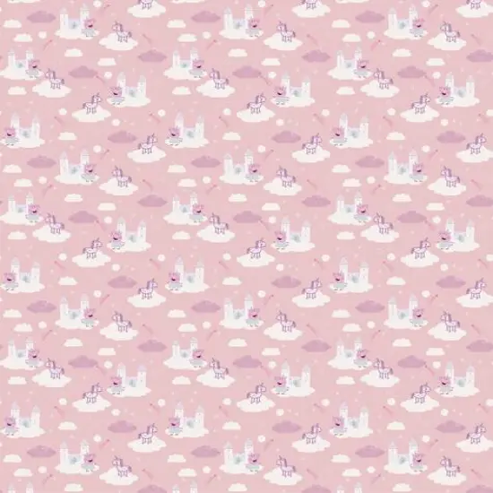 Eone Peppa Pig Dreamland Castles Cotton Fabric {1}