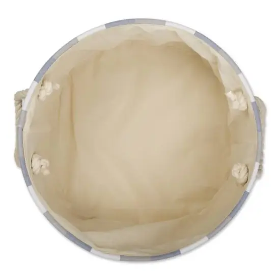 DII&reg; 12" Round Tri-Color Fabric Bin Tri Color French Blue {4}