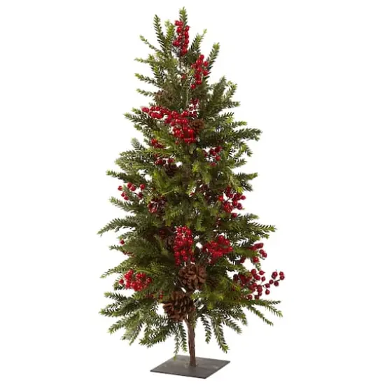 3ft. Unlit Pine & Berry Artificial Christmas Tree {1}