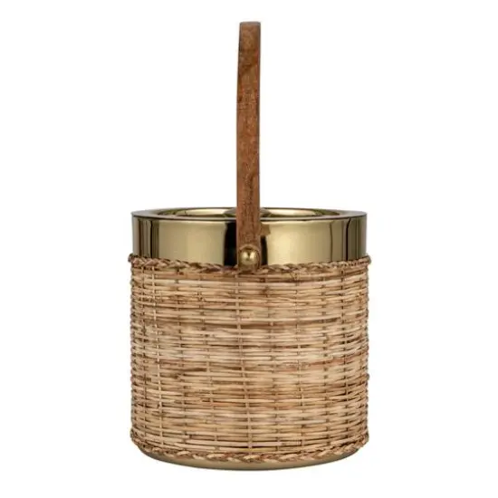 Hello Honey&reg; 3qt. Boho-Chic Rattan & Steel Ice Bucket {7}