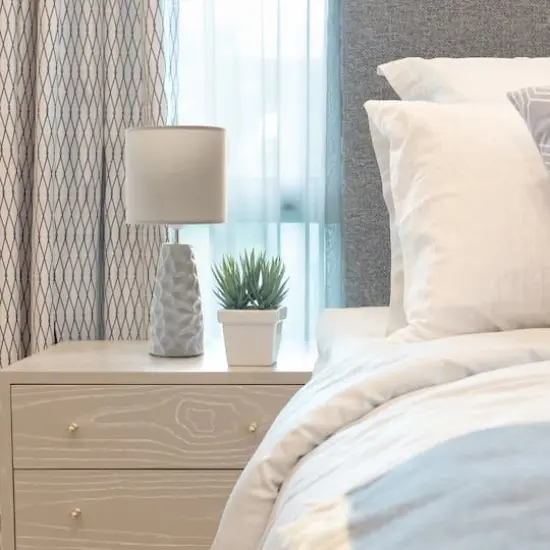 Simple Designs Sculpted Ceramic Table Lamp Gray {6}