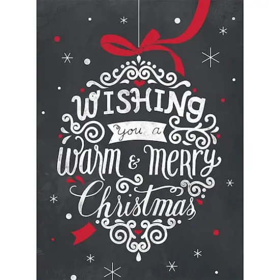 JAM Paper 6.25" x 4.625" Season's Greetings Chalkboard Assorted Card Set, 25ct. {4}