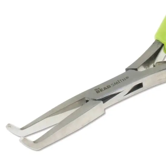 The Beadsmith&reg; Micro-Fine&trade; Bent Flat Nose Pliers {5}