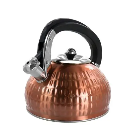 MegaChef 3L Copper Stovetop Whistling Kettle {3}