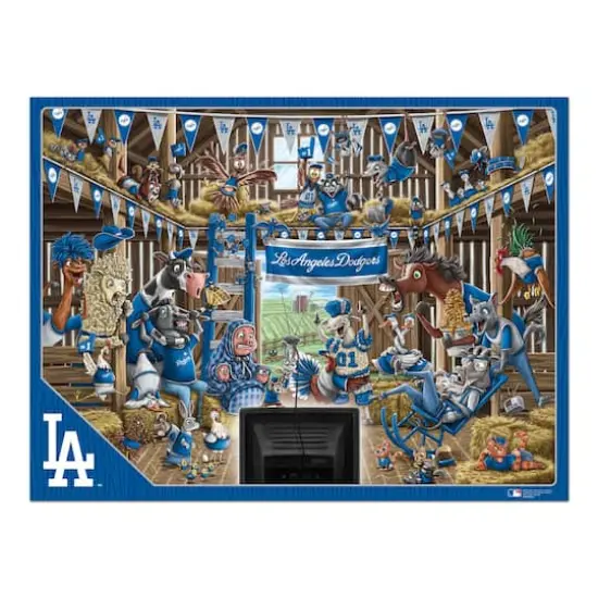 MLB Barnyard Fans 500 Piece Puzzle Los Angeles Dodgers {5}