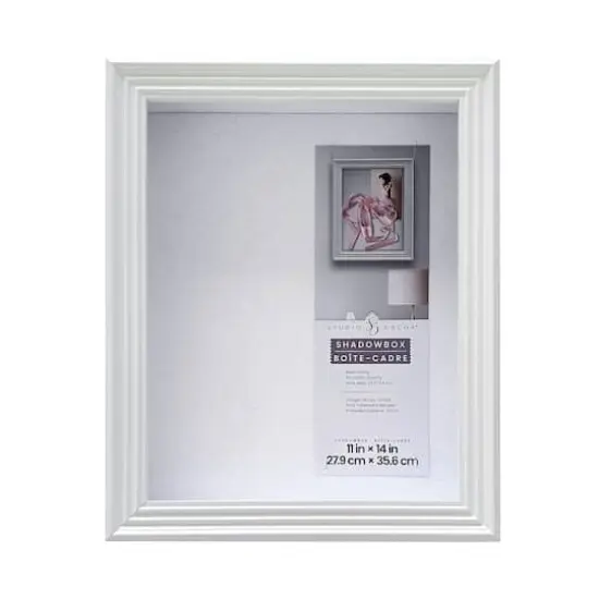 11" x 14" Classic White Shadow Box by Studio D&eacute;cor&reg; {1}