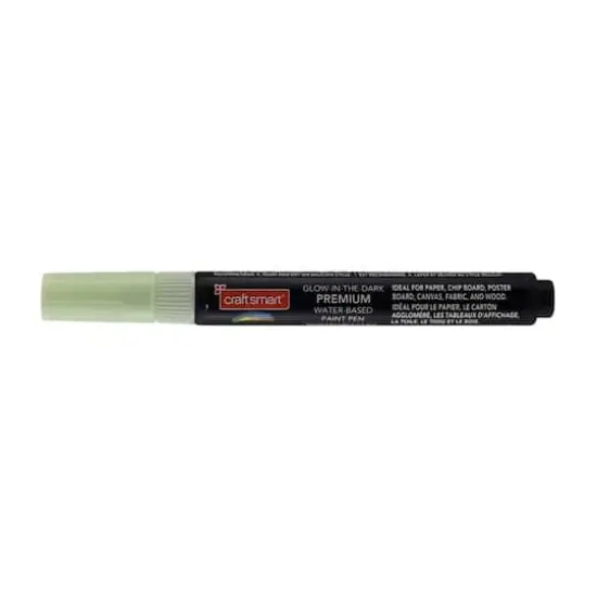 Premium Medium Tip Glow-in-the-Dark Water-Based Paint Pen by Craft Smart® Green {1}
