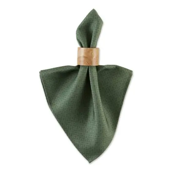 DII&reg; Oversized Tonal Lattice Print Outdoor Linen Dinner Napkins, 6ct. Artichoke {4}