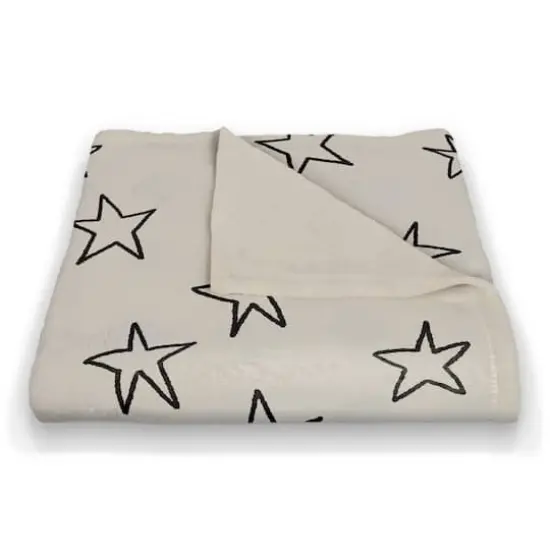 Simple Star Pattern 50" x 60" Coral Fleece Blanket {3}