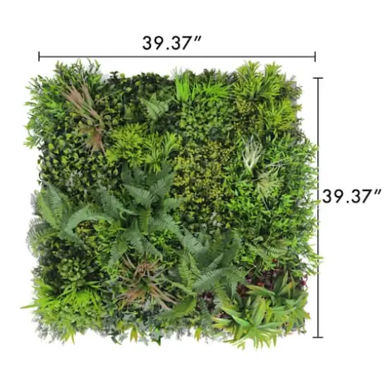 GreenSmart Dekor 40" Bali with LED lights Faux Green Plant Wall {4}