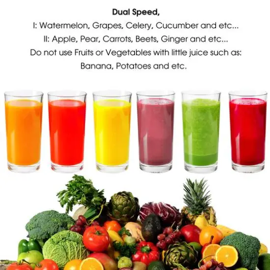 MegaChef Wide Mouth Juice Extractor Juice Machine {12}