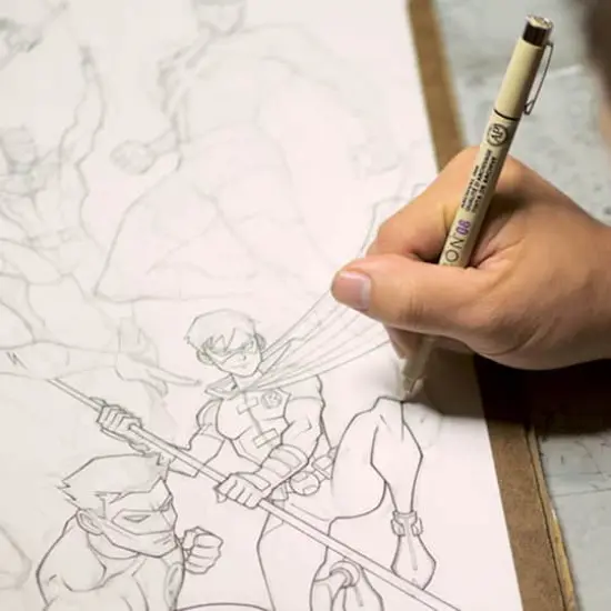 Pigma&reg; Micron&reg; Fine Line Black 6 Piece Pen Set {6}