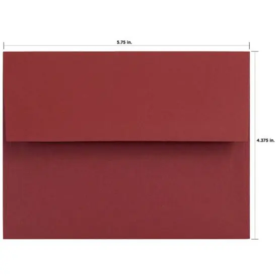 JAM Paper 4.375" x 5.75" Dark Assorted Premium Invitation Envelopes, 125ct. {6}