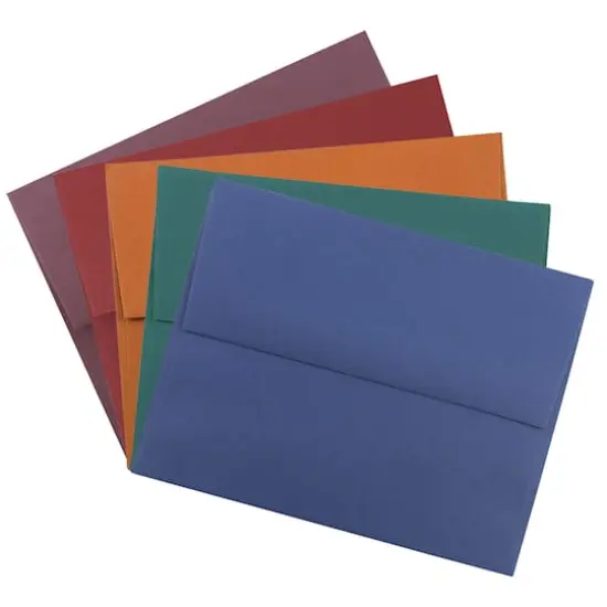 JAM Paper 4.375" x 5.75" Dark Assorted Premium Invitation Envelopes, 125ct. {1}