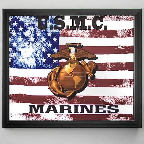 U.S. Marine Corps Printed Accent Mirror {5}